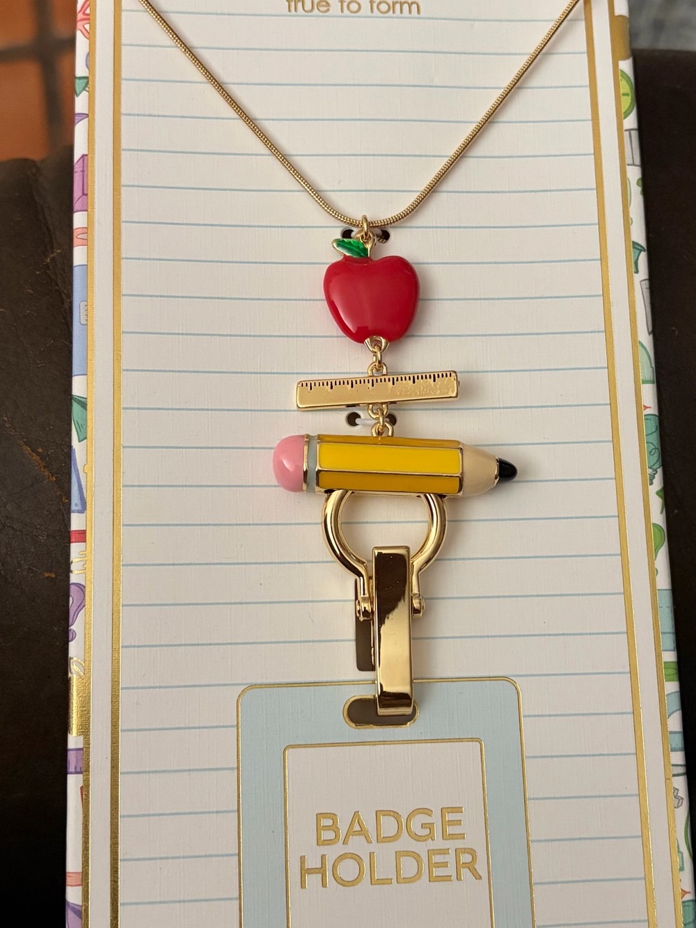 True to Form Badge Holder Necklace